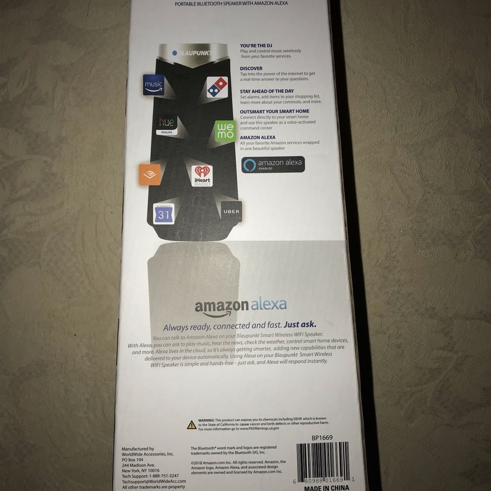 Blaupunkt Tower wireless Bluetooth speaker NEW Awesome Sound!!!! Electronics !!! - Picture 3 of 5